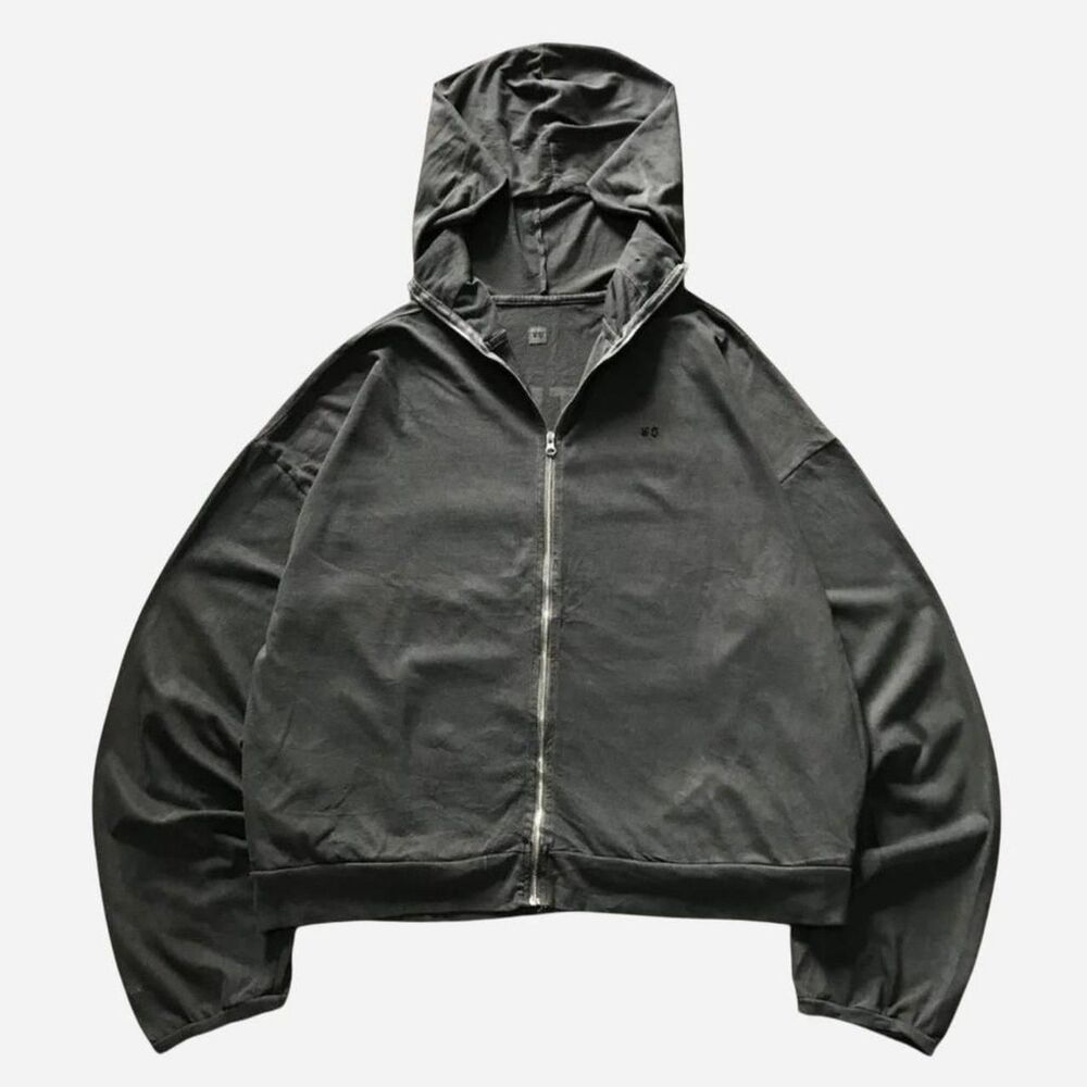YZY Vultures Korea Exclusive Zip-Up Hoodie - Black - Size 3 (L/XL)